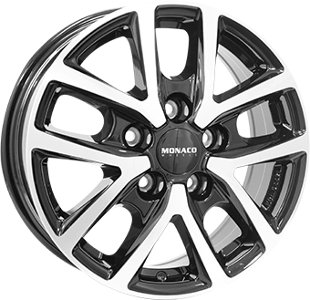 Felgi MONACO CL2T 5x120 6.5x16 ET52 Gloss Black Polished