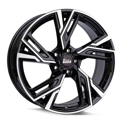 Felgi MAM RS5 5x100 8x18 ET38 Black Front Polish