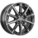 FELGI RONAL R60 5x100 6.5x16 ET40 Jetblack Front Diamond Cut