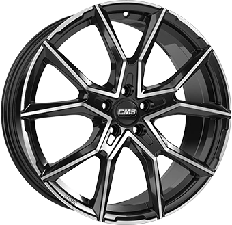 Felgi CMS C33 5x112 8x19 ET38 Gloss Black Polished