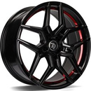 FELGI SEVENTY9 SV-B 5x120 10x20 ET40 Black Glossy Red Inner Lip