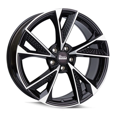 Felgi MAM RS6 5x100 8x18 ET38 Black Front Polish